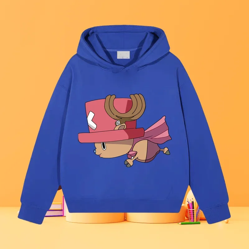 Luffy Qiaoba мультфильм аниме Детская Повседневная модная толстовка с капюшоном Топ