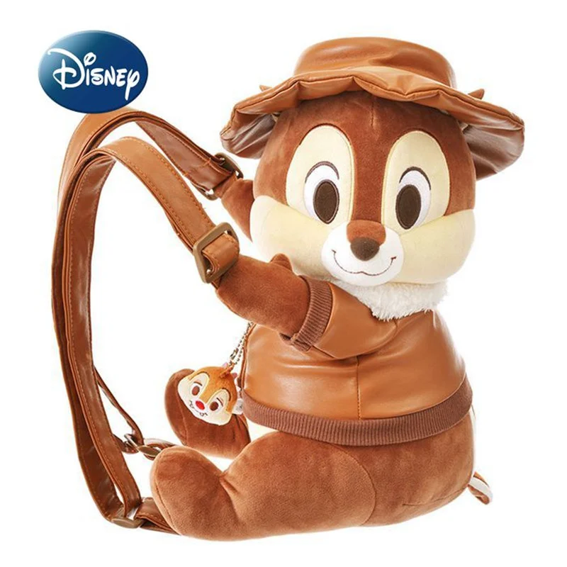 

Оригинальный детский плюшевый рюкзак Disney, милый Детский плюшевый игрушечный ранец для девочек, подарок на день рождения, кукольный рюкзак