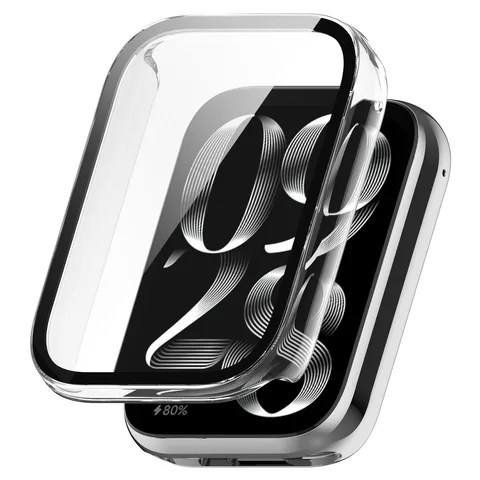 Чехол из поликарбоната и стекло для Xiaomi Mi Band 8 Pro, полное покрытие, Защита экрана для Xiaomi Mi Band 8Pro Mi band 8 Pro, защитный чехол