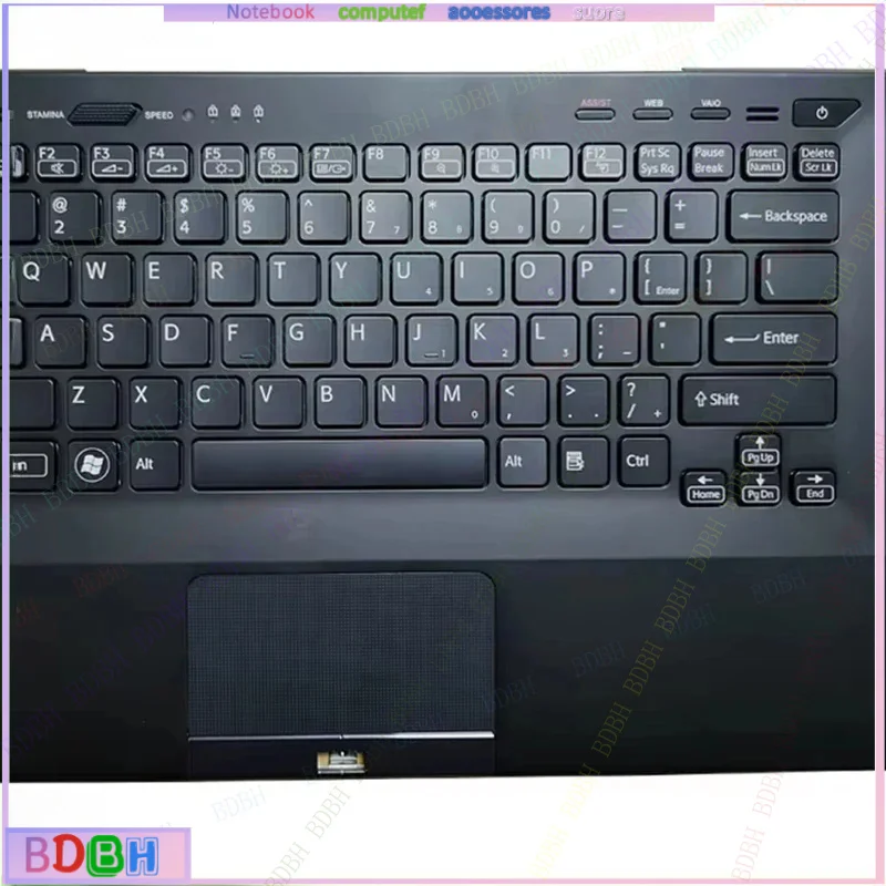 Фото НОВИНКА для SONY VAIO VPC SA SB SC VPCSA VPCSB VPCSC PCG-41216L, верхняя крышка с клавиатурой для ноутбука, подсветкой и упором для рук (US-версия) №4