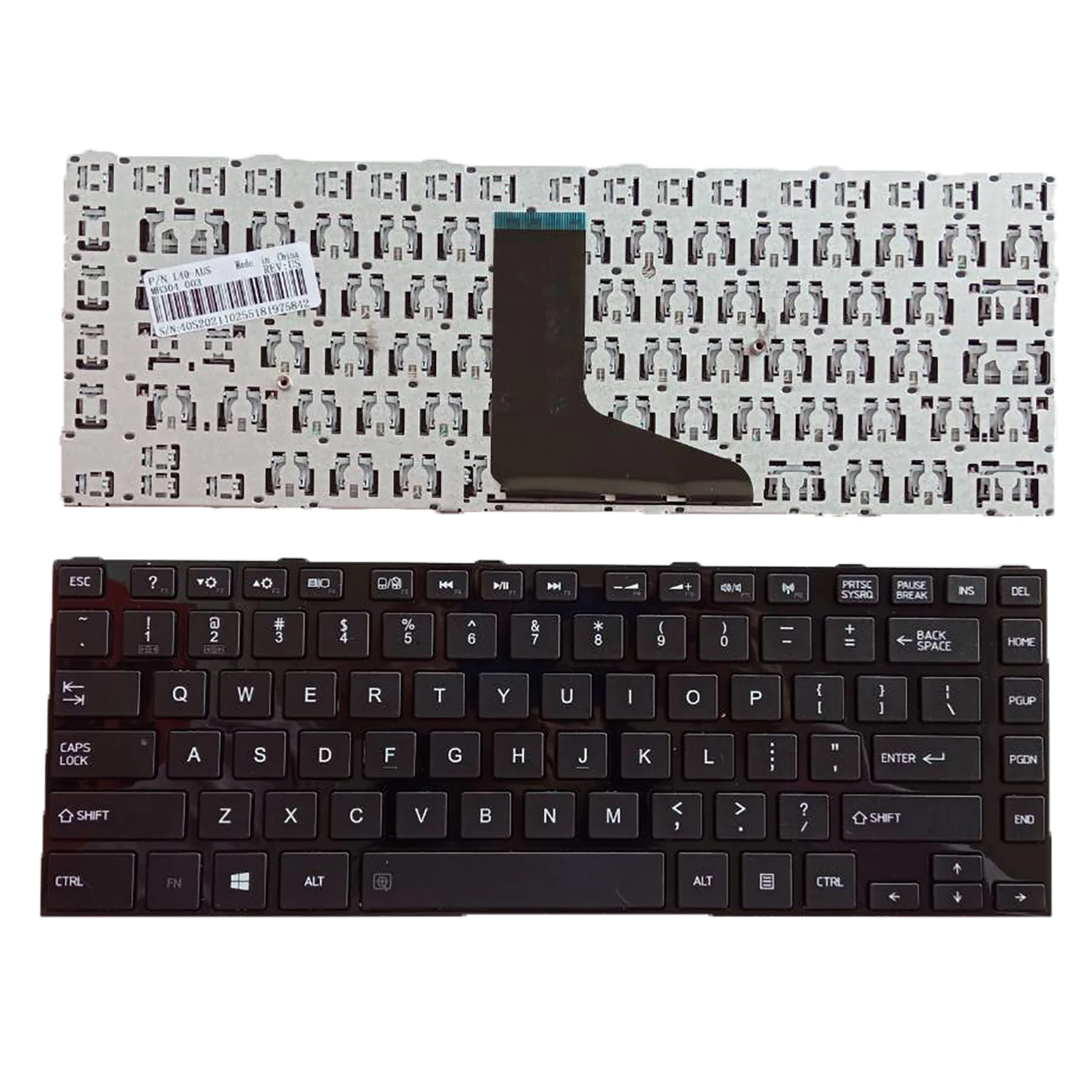 

NEW for Toshiba Satellite L40-A L40D-A L40t-A L40Dt-A Keyboard US Black frame