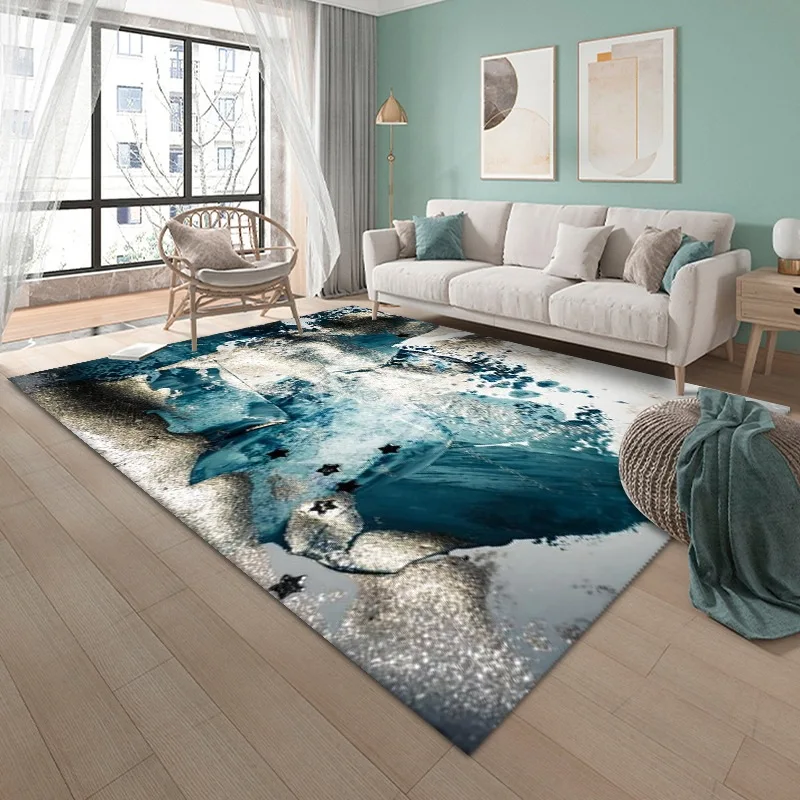 

Абстрактная чернильная стирка для гостиной спальни крыльца Кабинета прикроватный большой ковер