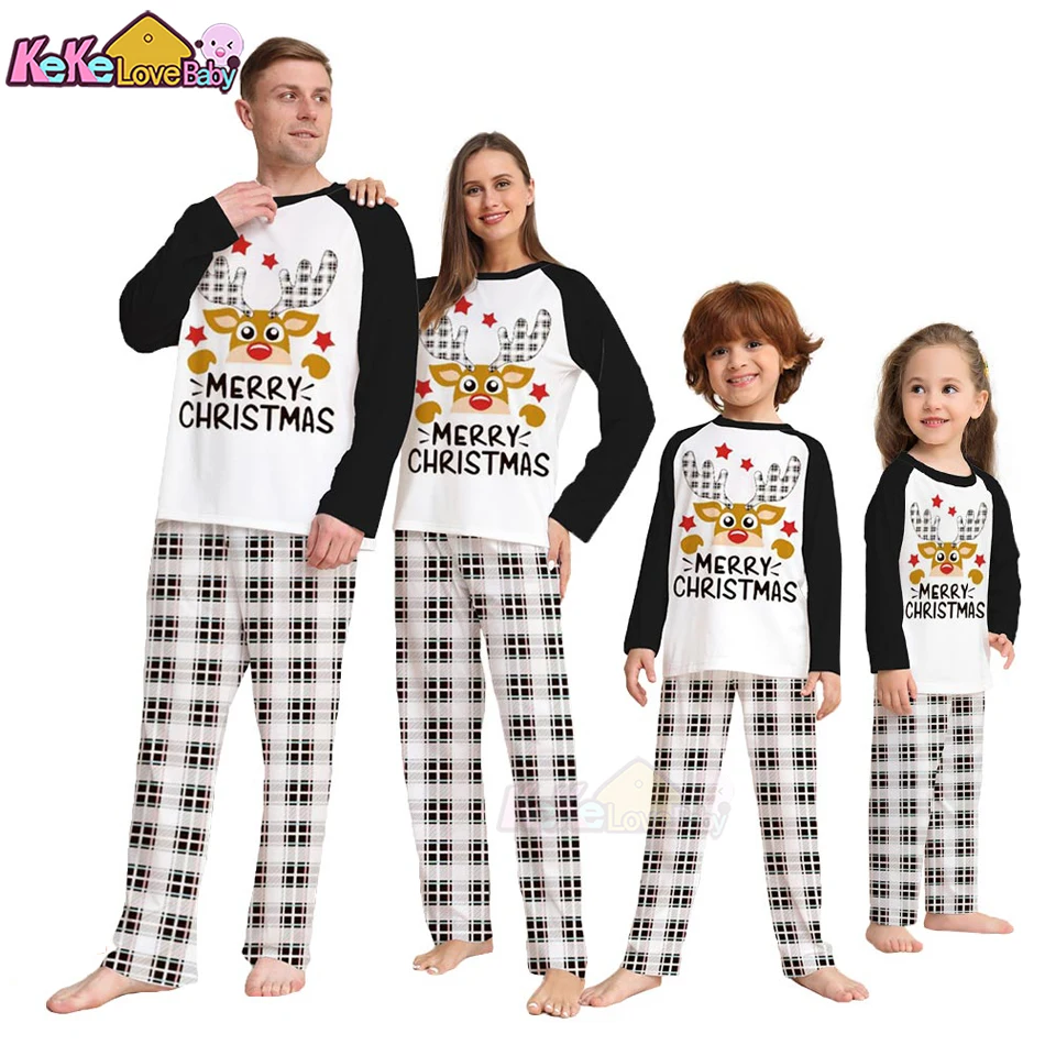 Christmas Pajamas Set 2022 Family Matching Outfits Adult Mother and Daughter Father Son Xmas Pyjamas Mommy And Me Kids Clothes