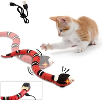 smart sensing snake for pet dogs cats electric automatic toys usb charging accessories kitten toy pet dogs game play toys