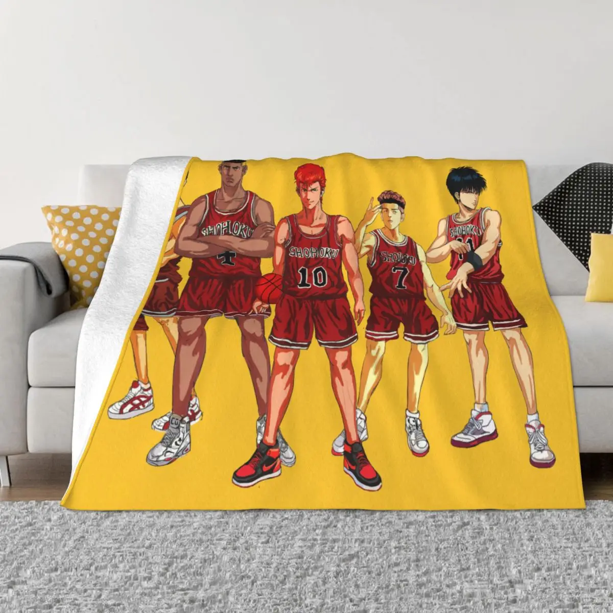 

SLAM DUNK Blankets and Throws Super Soft Thermal Indoor Outdoor Blanket for Living Room Bedroom Office Travel