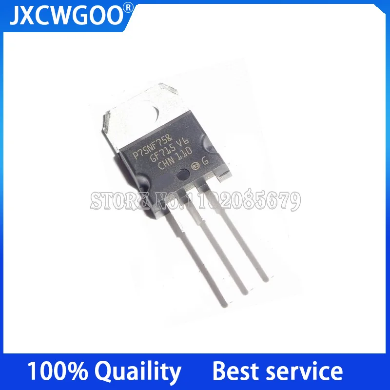 

10 шт. STP75NF75 P75NF75 MOS FET 75V 120a TO-220 новый оригинальный