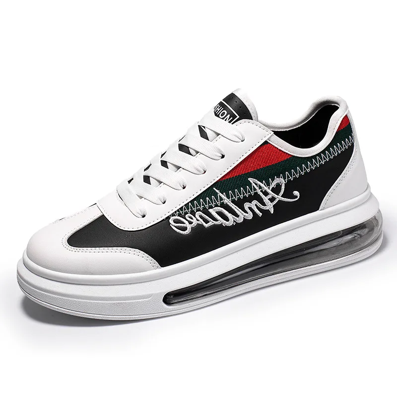 

Мужские кроссовки на платформе, повседневные светильник ссовки на вулканизированной подошве, мягкая спортивная обувь, белые, размер 44, 2022