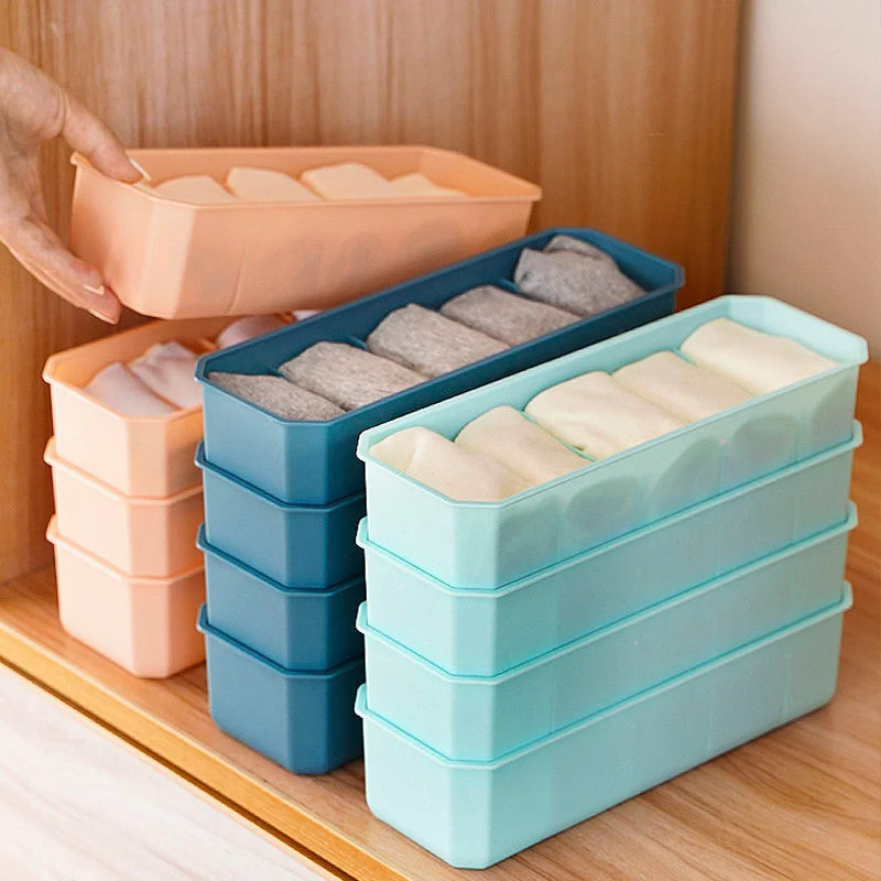 

Модный простой пластиковый ящик для хранения носков и нижнего белья, ящик для шкафа, органайзер для одежды, аксессуары для домашнего хранен...