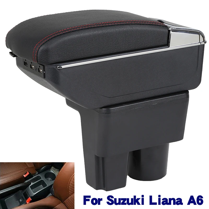 

Подлокотник для Suzuki Liana A6, центральный подлокотник для SUZUKI LIANA, детали интерьера, аксессуары с USB