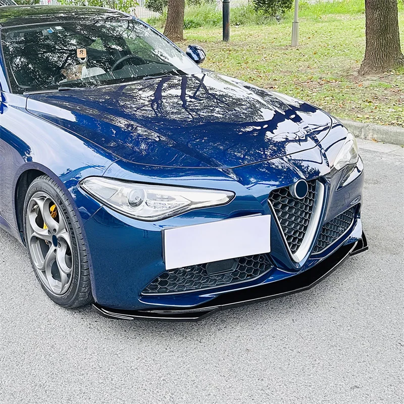 Zderzak przedni Podbródek Zestaw karoserii Spoiler Splitter Canard Lip Deflektor Do Alfa Romeo Giulia 952 2015 - 2022 2016 2017