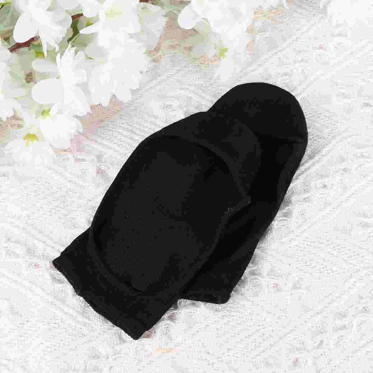 

3 Pairs of Silicone Socks Anti-Skid Boat Socks Invisible Socks Shallow Mouth Socks (Black)