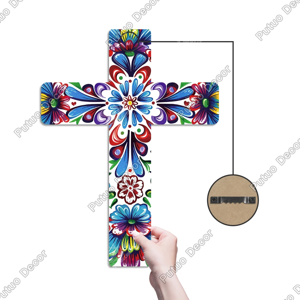 Декор Putuo Мексиканский цветочный узор деревянный настенный День мертвых