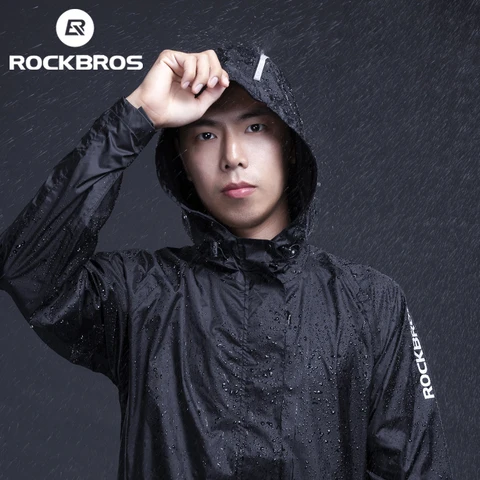 Велосипедная водонепроницаемая куртка ROCKBROS, дышащий светоотражающий дождевик с капюшоном, уличная спортивная ветровка европейского размера