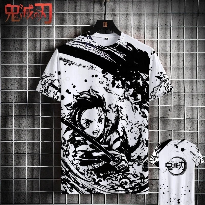 Мужская Уличная Футболка 2024 Года С Короткими Рукавами И Аниме-дизайном Таджи