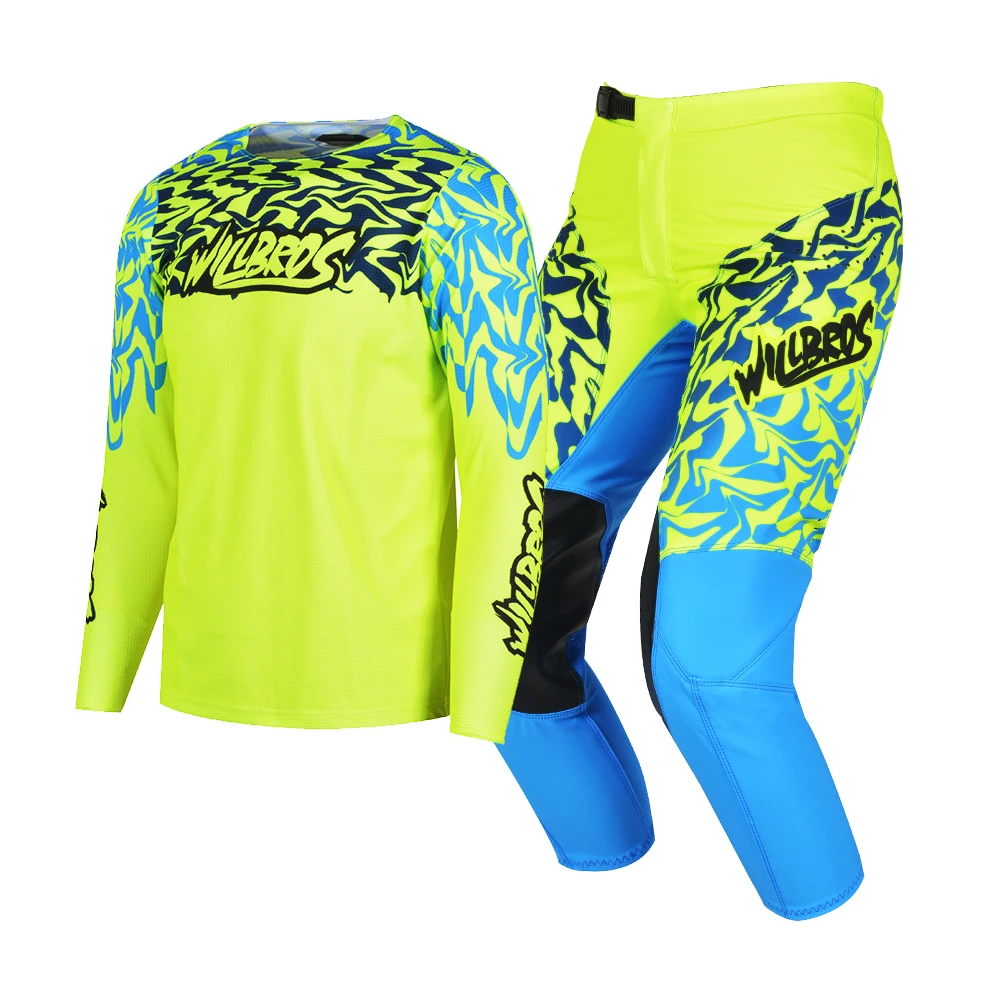 

MX Combo Youth Jersey Pants Kid Motocross Child Gear Set Outfit Willbros ATV UTV MTB Bike Suit Children Off Road Outdoor Kits