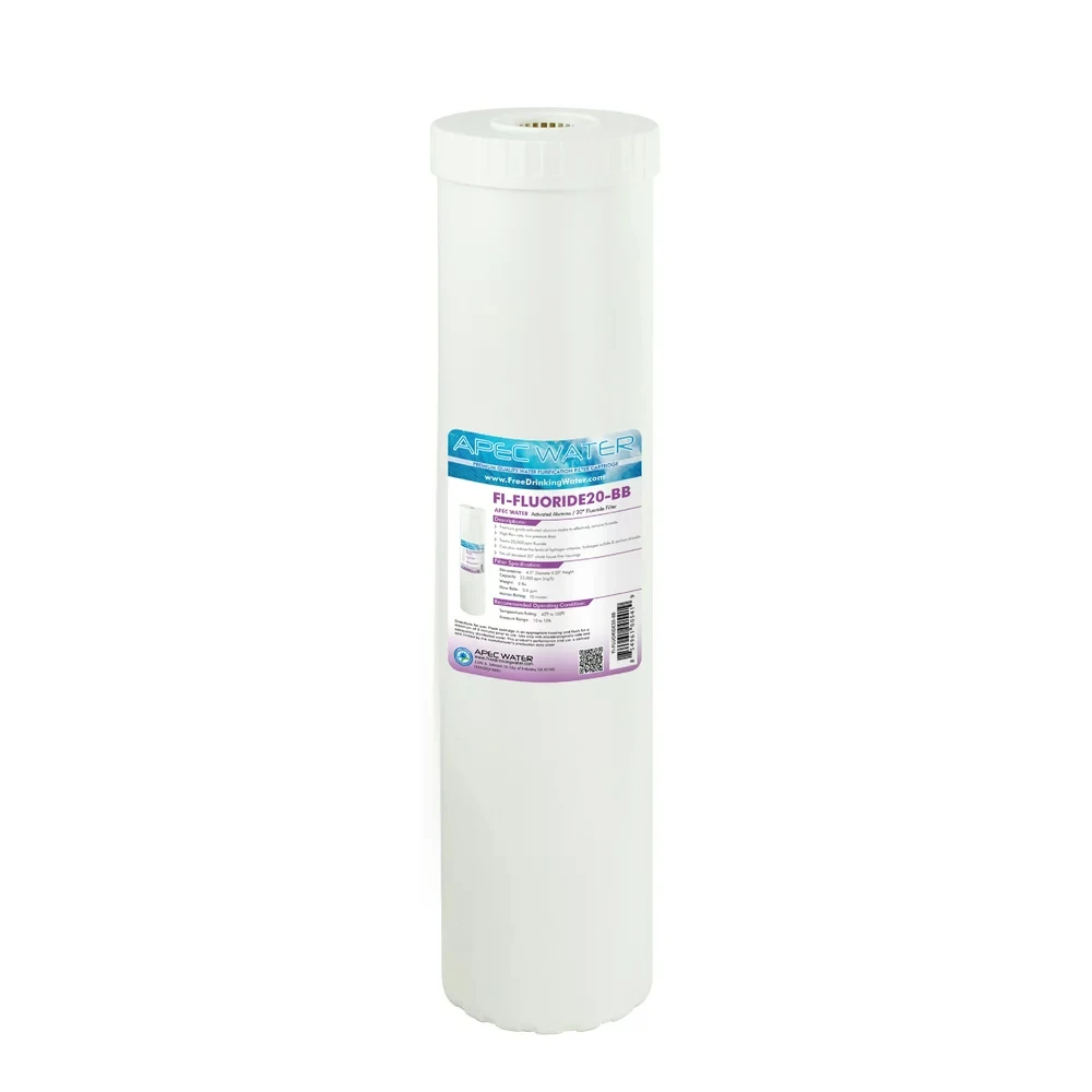 

Fluoride Removal Specialty Water Filter Cartridge - 20"L x 4-1/2"D, 10 Micron Big Blue Filter (FI-FLUORIDE20-)