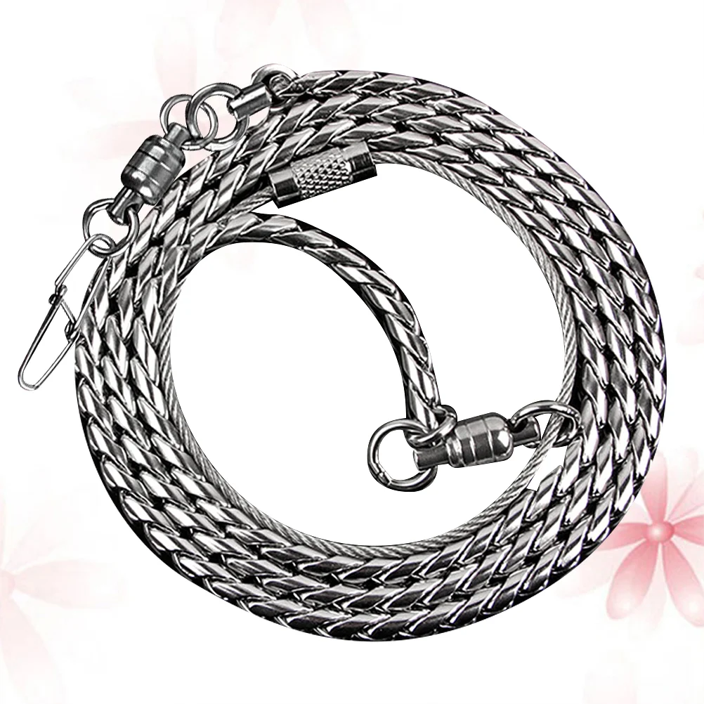 

parrot chain, walking rope stainless steel anti- bite flying training anklet ring bird harness for parrots macaw african greys