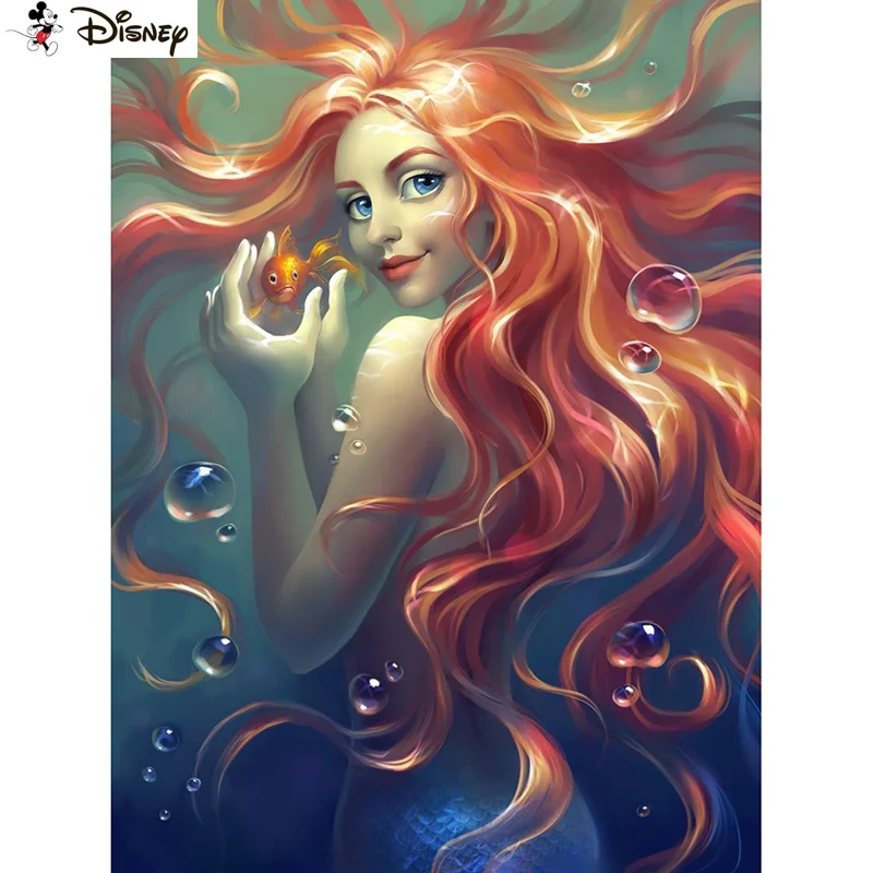 

Disney Full diamond Painting "Cartoon Mermaid" Resin Drill Embroidery 5D Diy Diamond Painting Handmade Cross Stitch gift