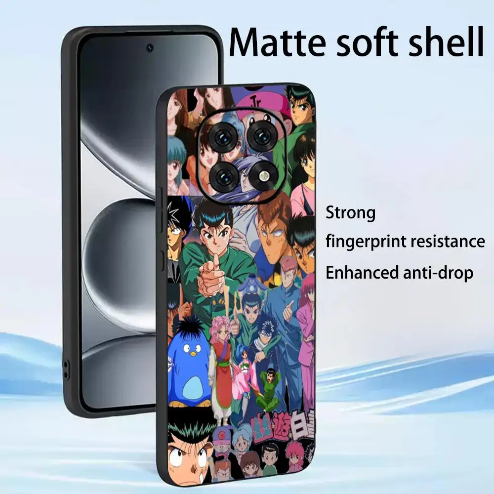 Фото Суперклассический чехол для телефона Urameshi, мягкий черный чехол для Redmi Note15 11 12 13 14Pro Plus S 5G 14C A3 №2