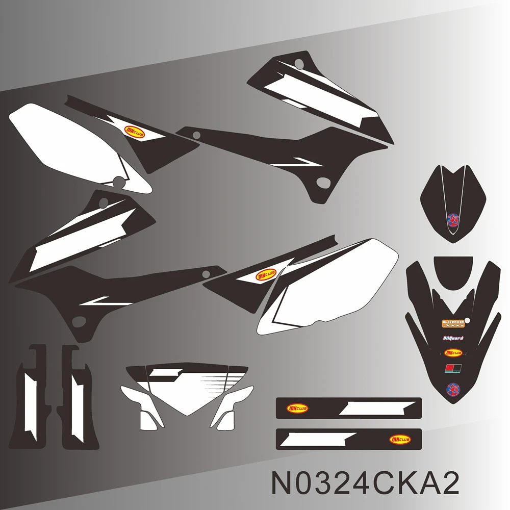 

Для Kawasaki KLX250 KLX 250 2008-2020: Графические наклейки и стикеры N0324CKA