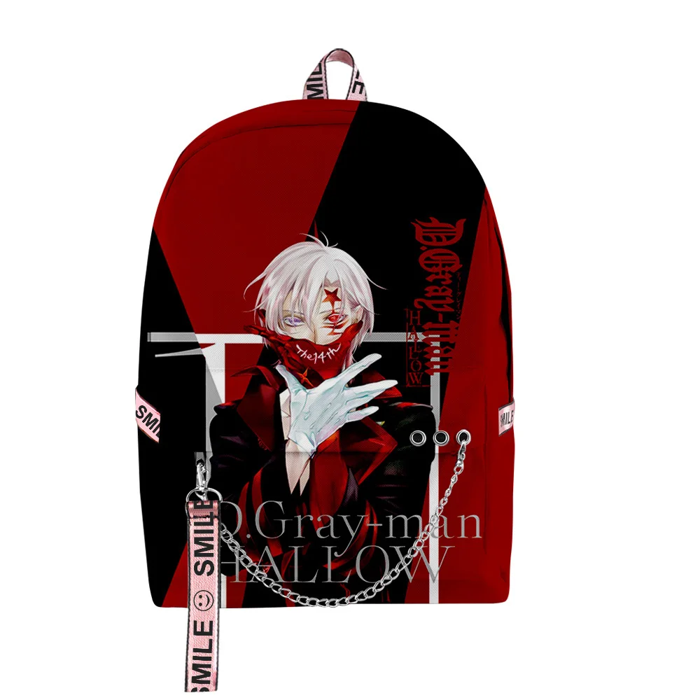 

Модные забавные школьные ранцы D.Gray-man унисекс, Водонепроницаемые многофункциональные дорожные рюкзаки из ткани Оксфорд с 3D-принтом для ноу...