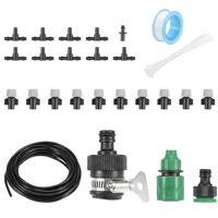 uxcell misting cooling system water misting kits spray watering tubing set 4mmx7mmx32 8ft pvc tube