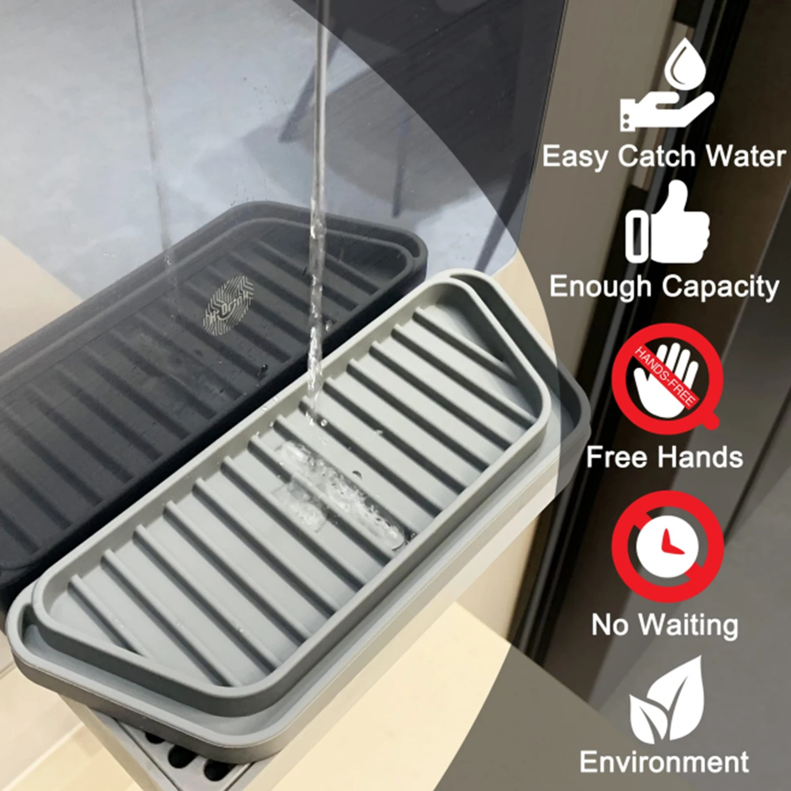 1Pcs Refrigerator Drip Catcher Tray Protector Ice And Water Dispenser Pan Fridge Spills Water Pad Catch Basin For Drainage