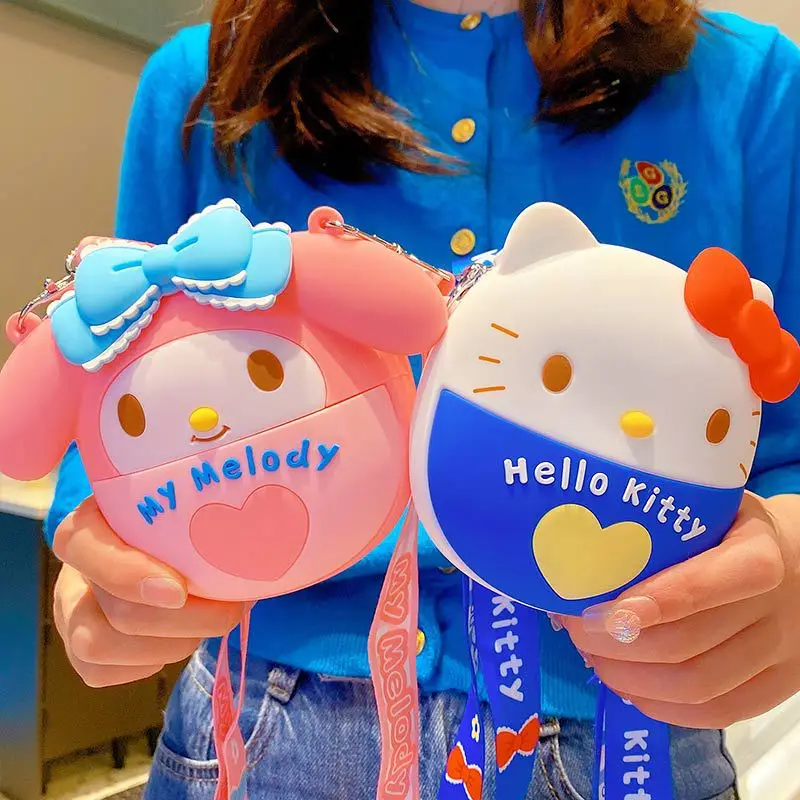 

Genuine Sanrio Messenger Bag Anime Love Capsule Hello Kitty My Melody Cinnamoroll Creative Cartoon Coin Storage Bag