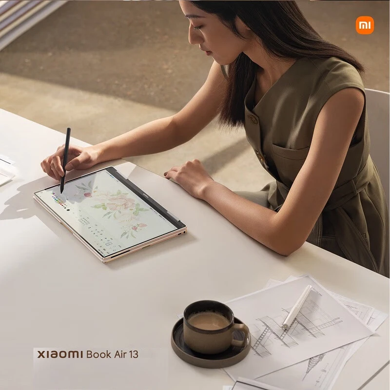 Ноутбук Xiaomi Laptop Book Air 13,3, телефон с подсветкой, 16 ГБ ОЗУ, 512 Гб SSD, сенсорный экран 13,3 дюйма 2,8 K OLED, 360 ° flip Mi Notebook