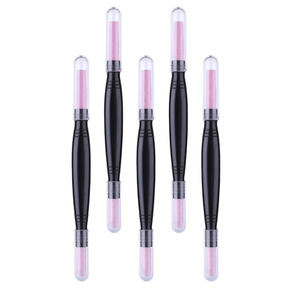 

5 Pcs Nail Bufferss Nail Quartz Pen Manicure Oil Polishing Stone Buffer Shop Supplies Sanding Care Tool