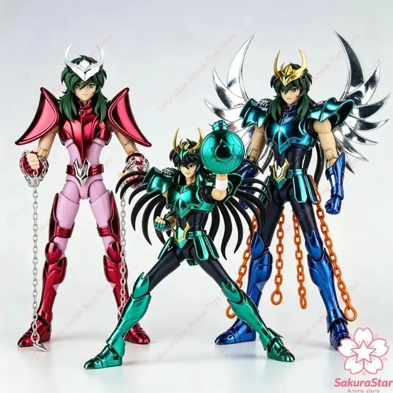 Фото В наличии: Фигурки Great Toys GT Saint Seiya Myth Cloth EX Final V3 - Бронзовые рыцари: Андромеда Шун, Феникс Икки, Дракон Ширю. №3