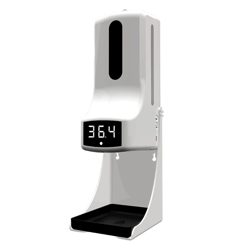 

Automatic Induction Soap Dispenser Wall-mounted Thermometer Spray Touchless Hand Sanitizer Non-Touch Hand Washing