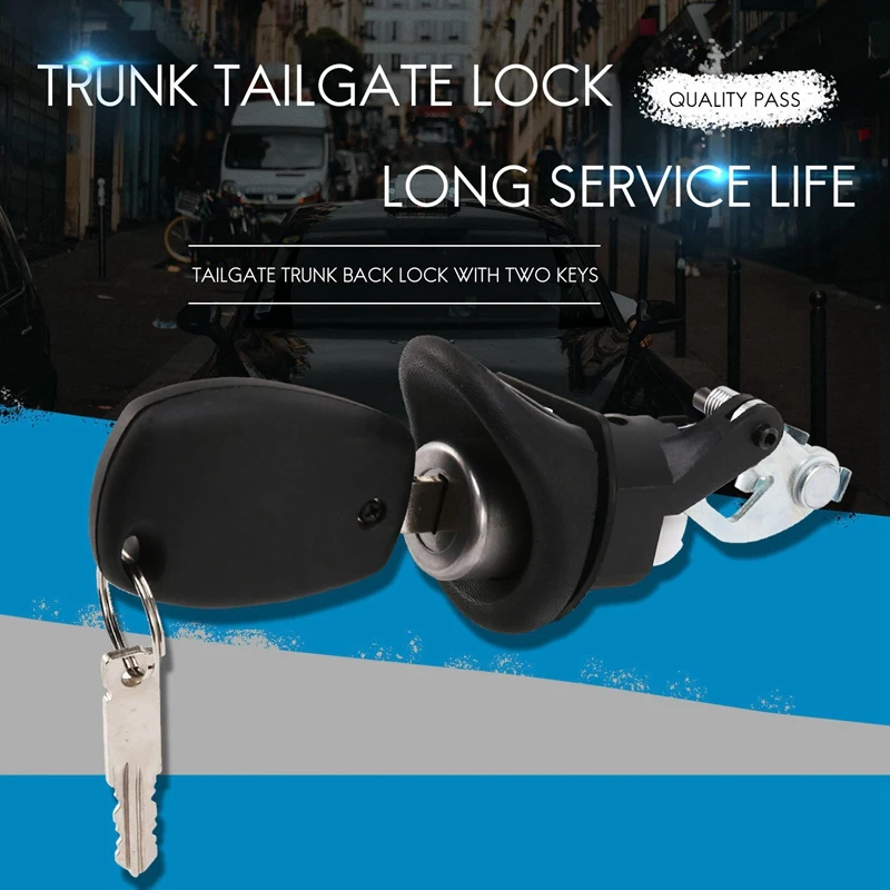 5X Tailgate Trunk Back Lock With 5 Keys For Renault Twingo Logan 7701367940 |