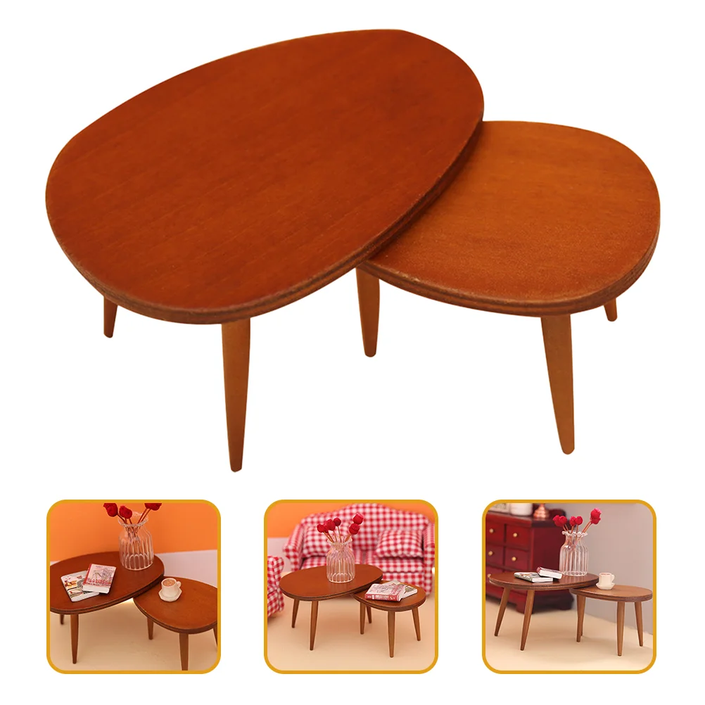 

1 Set Decorative Creative Delicate House Furniture Toy House Accessory Miniature Table Figurine Miniature Scene Model