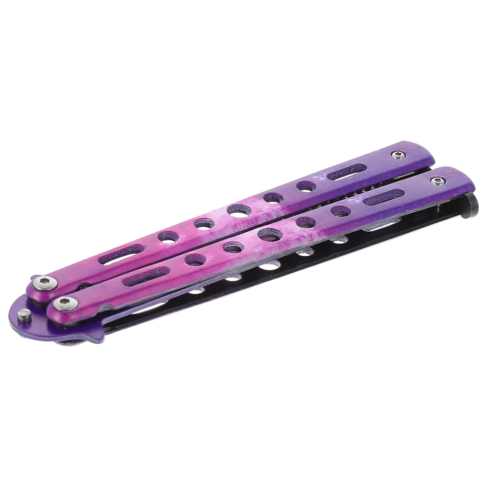 

1Pc Portable Novelty Practical Hair Styling Comb Practice Comb Stainless Steel Comb