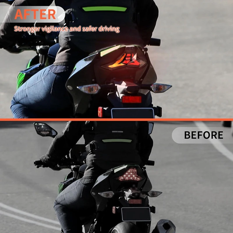 Светодиодные дымчатые задние фонари для Kawasaki Ninja 400 2018-2024 стоп-сигналов разрыва с