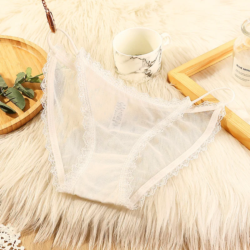 6pcs Women's underwear sexy seamless lace hollow out  middle waist female panties ladies breathable comfortable lingerie