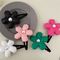 2pc vintage big flower bb hairpin hair claws clips for girls women ladies crab korean wedding party gift hair accessories