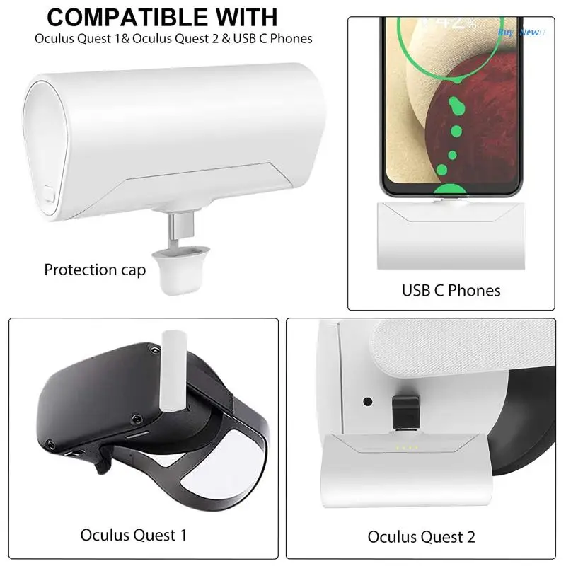 

6000mAh Type-C внешний аккумулятор для Oculus Quest 2 VR гарнитура аккумулятор