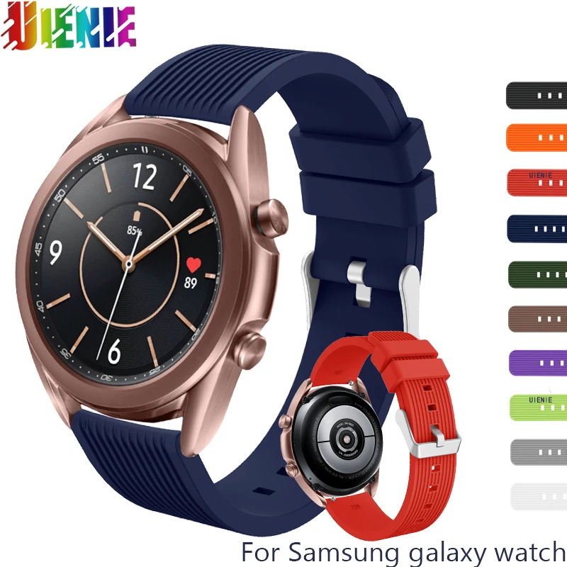 

20 22mm Silicone strap For Samsung galaxy watch 3 41mm Active2 Gear S3 Strap Bracelet For Samsung galaxy watch 3 45mm Watchband
