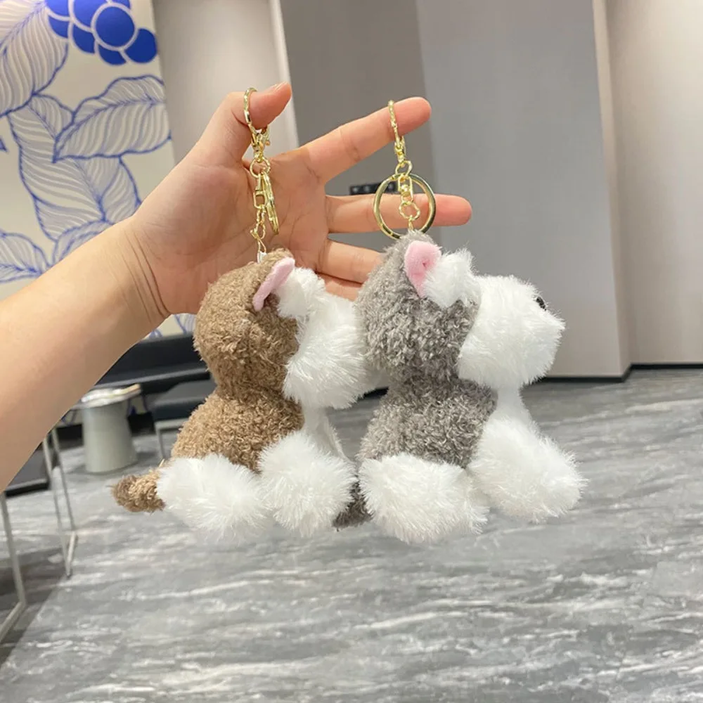 Полипропиленовая хлопковая кукла шнауцера подвеска в виде щенка мягкая