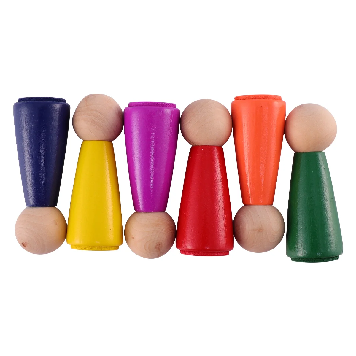 

Woodenpeg Kit People Colorful Unfinished Play Pegs Unpainted Bodies Diy Toys Figures Blankpuppets Paintingkids Decorative