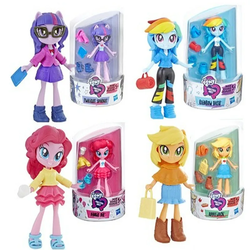 Hasbro My Little Pony Princess ทไวไลท์ประกาย PinkiePie Rarity ตุ๊กตา Action Figures ของเล่นสะสมเด็กวันเกิดของขวัญ