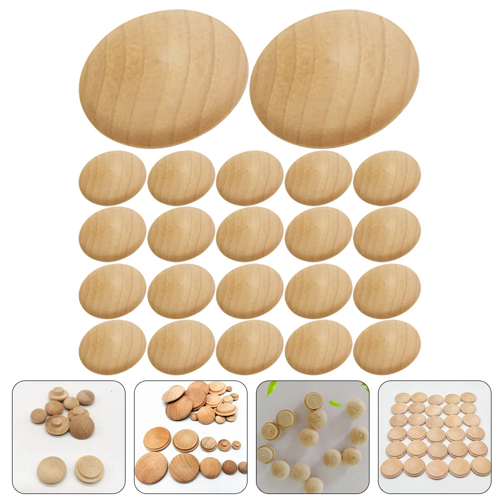 

100 Pcs Stair Cover Wooden Plug Furniture Holes Reusable Plugs Screw Covers Caps