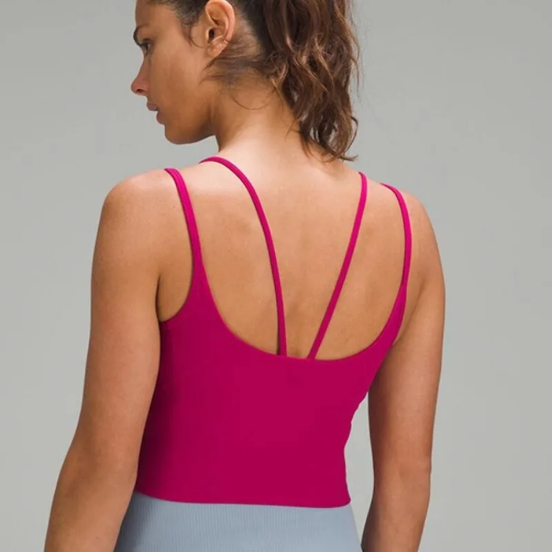 Спортивный бюстгальтер с нагрудными подушечками для женщин жилет бега