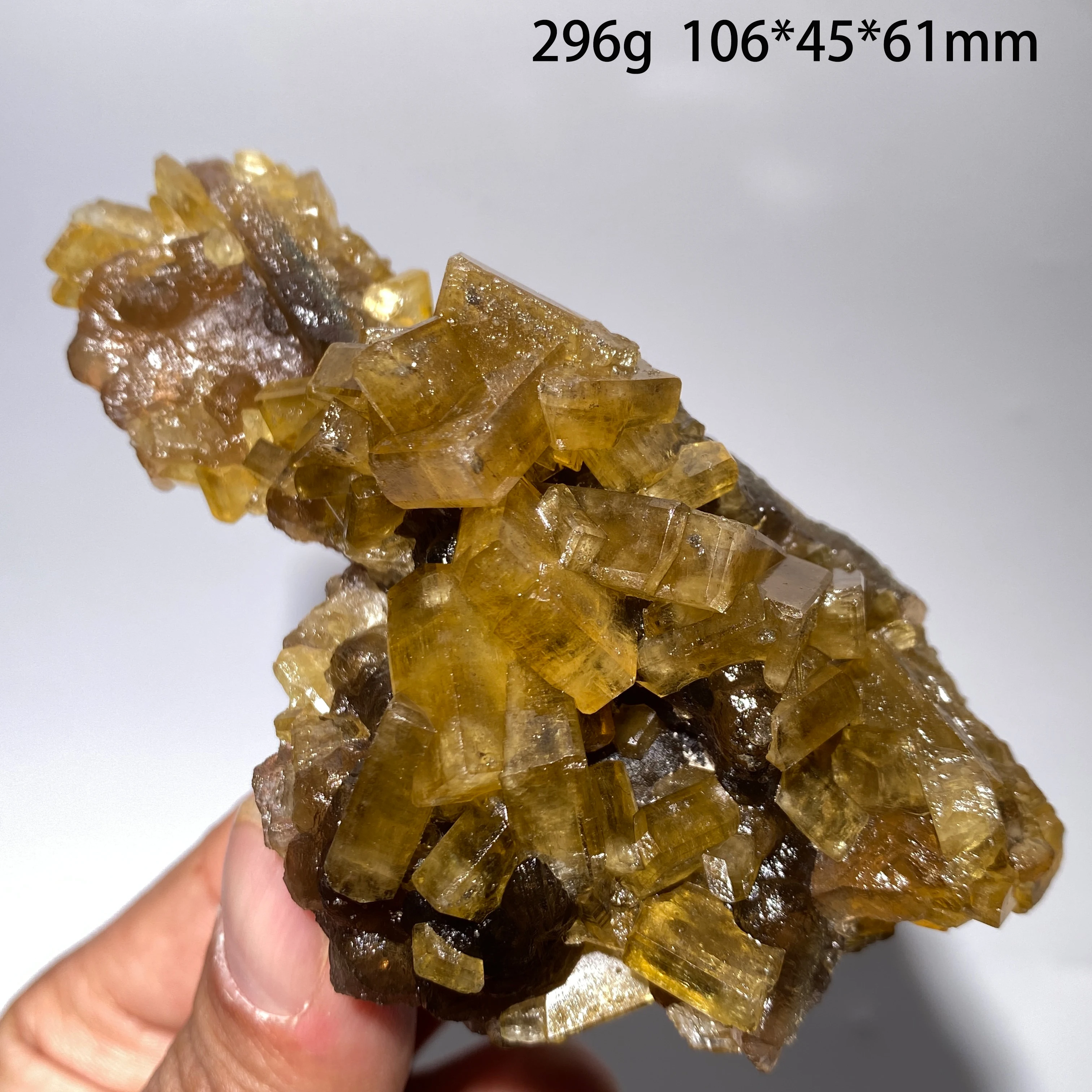 

100% натуральный образец барита, желтый флюорит, для энергетического исцеления, декора дома, коллекционный подарок из Цзянси, Китай