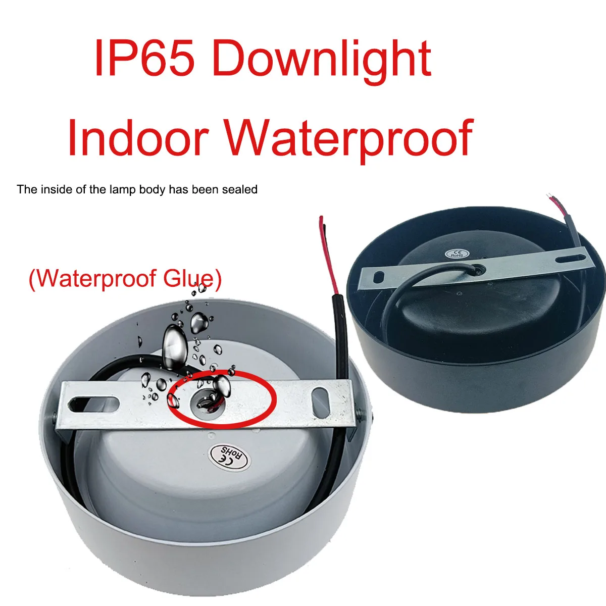 7 Вт 9 220 В IP65 IP66 теплый белый уличный водонепроницаемый светодиодный потолочный