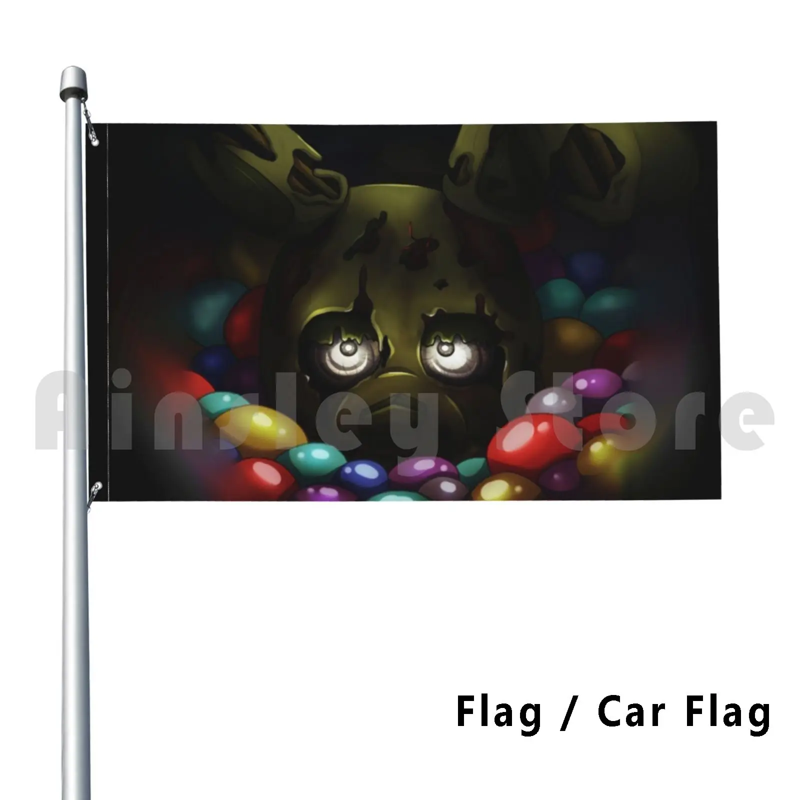 Подвесная Ловушка-флаг в яму Автомобильный флаг забавная ловушка для весны Fnaf Fnaf3