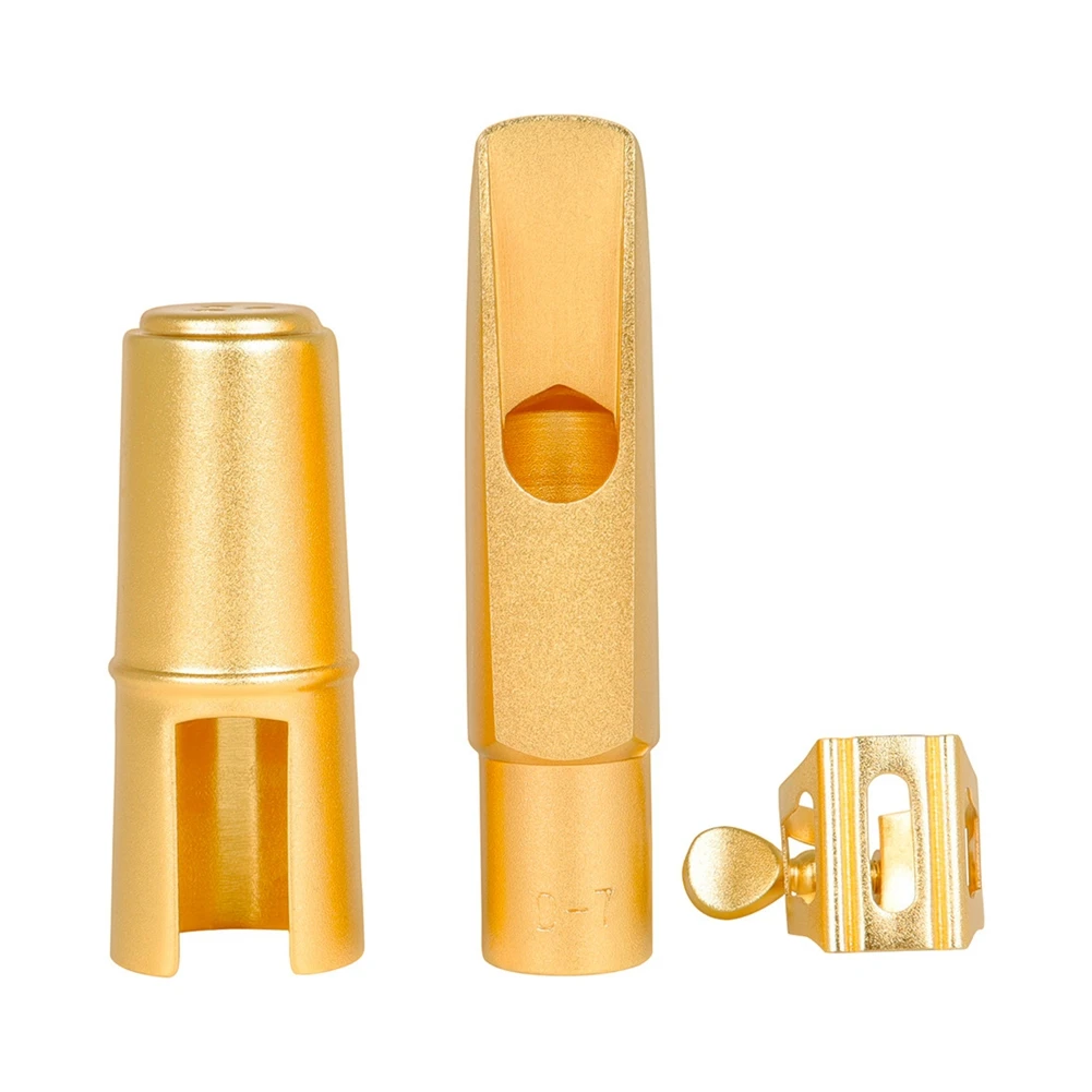 

Professional Alto Saxophone Metal Brass Mouthpiece Gold Plating Sax Mouth Pieces Accessories Size