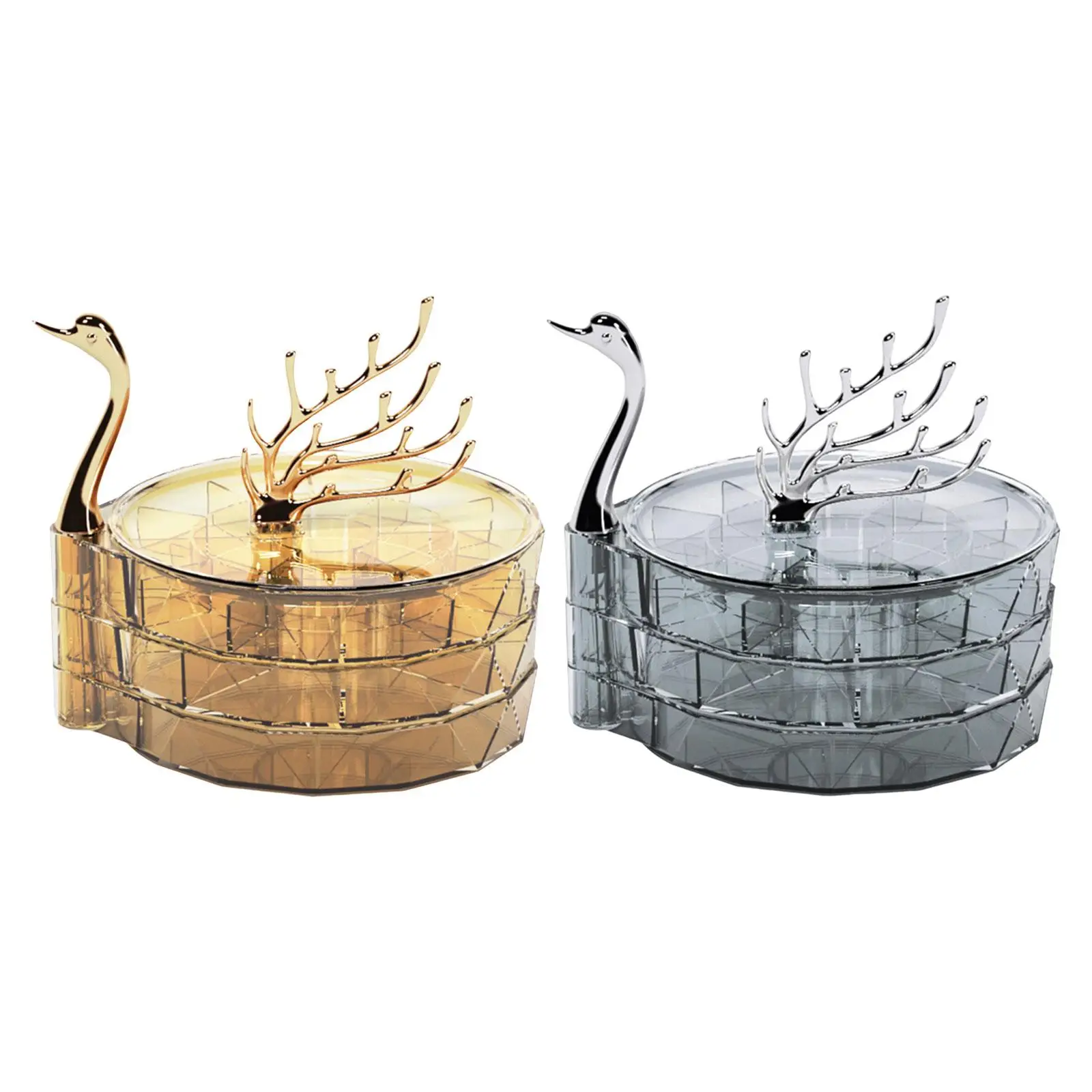 

Jewelry Tray Case Creative Jewelry Box Rotating Earring Holder for Ear Stud
